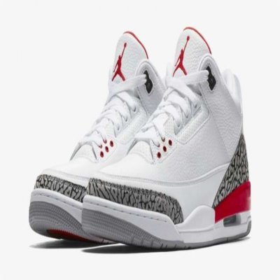 Women's Running weapon Air Jordan 3 White shoes 006