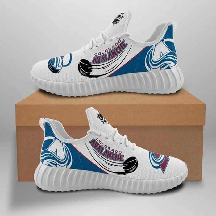 Women's Colorado Avalanche Mesh Knit Sneakers/Shoes 002