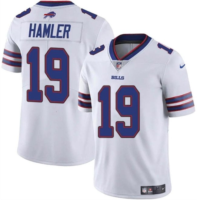 Youth Buffalo Bills #19 KJ Hamler White Vapor Untouchable Limited Stitched Jersey