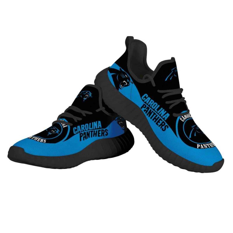 Women's NFL Carolina Panthers Mesh Knit Sneakers/Shoes 003