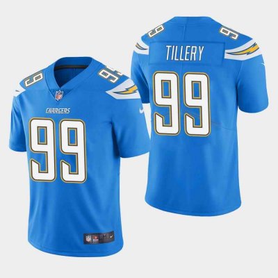 Men's Los Angeles Chargers #99 Jerry Tillery Blue Vapor Untouchable Limited Stitched NFL Jersey