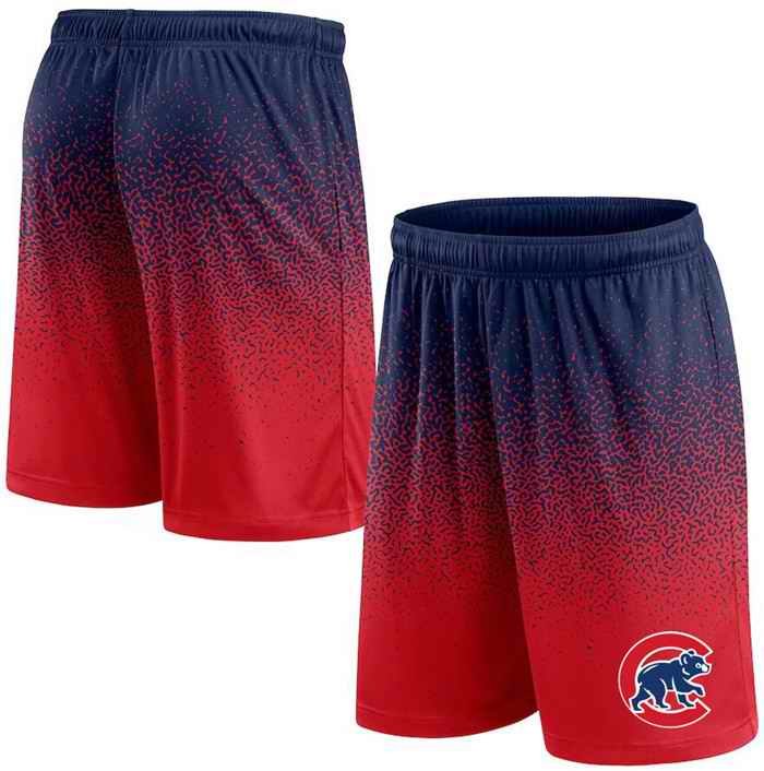 Men's Chicago Cubs Navy/Red Ombre Shorts