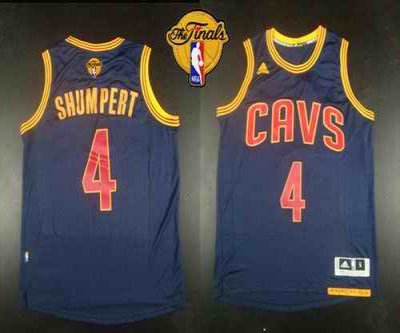 Revolution 30 Cavaliers #4 Iman Shumpert Navy Blue CavFanatic The Finals Patch Stitched NBA Jersey