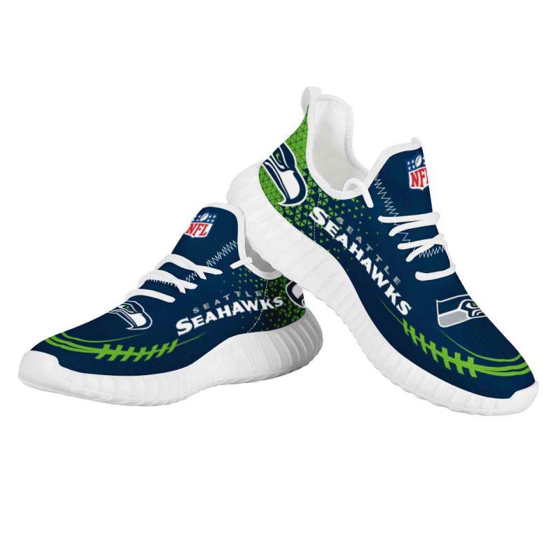 Women's Seattle Seahawks Mesh Knit Sneakers/Shoes 009