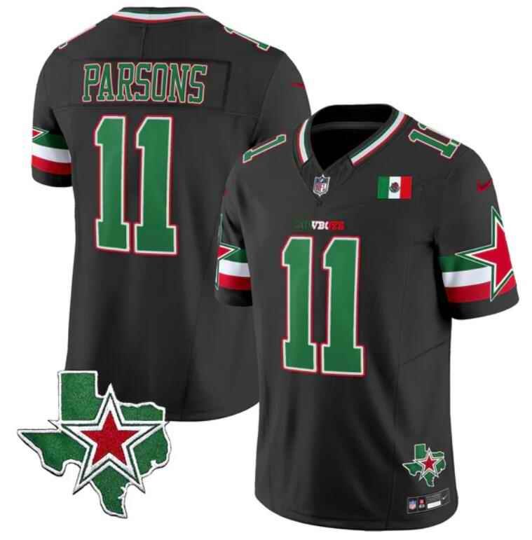 Men's Dallas Cowboys #11 Micah Parsons 2024 Mexico Black F.U.S.E. Stitched Football Jersey