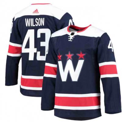 Men's Washington Capitals #43 Tom Wilson Navy Pro Stitched Jersey