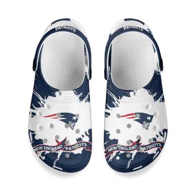 Men's New England Patriots Bayaband Clog Shoes 001