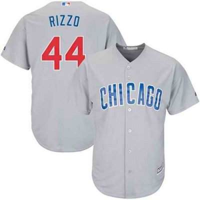 Cubs #44 Anthony Rizzo Grey Road Stitched Youth MLB Jersey