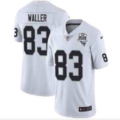 Men's Las Vegas Raiders #83 Darren Waller White 2020 Inaugural Season Vapor Limited Stitched Jersey