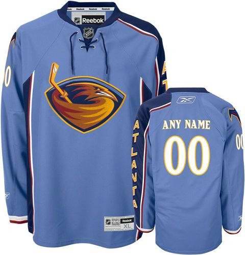 Thrashers Personalized Authentic Blue NHL Jersey (S-3XL)