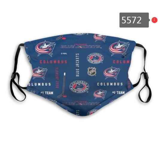 Columbus Blue Jackets Face Mask 5572 Filter Pm2.5 (Pls check description for details)