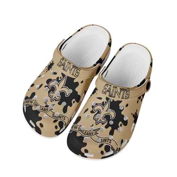 Men's New Orleans Saints Bayaband Clog Shoes 002