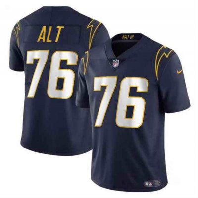 Youth Los Angeles Chargers #76 Joe Alt Navy 2024 Draft Vapor Limited Stitched Football Jersey