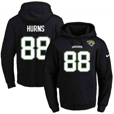 Nike Jaguars #88 Allen Hurns Black Name & Number Pullover NFL Hoodie