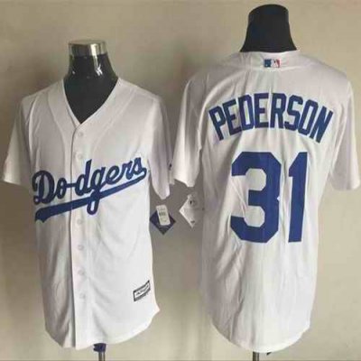 Dodgers #31 Joc Pederson White New Cool Base Stitched MLB Jersey