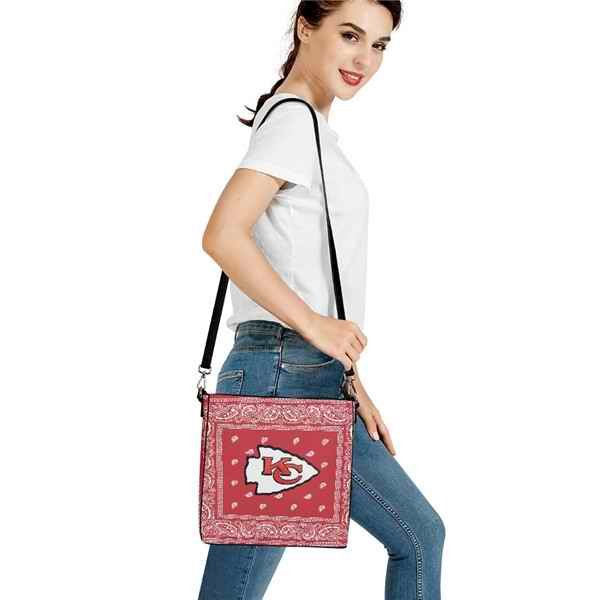 Kansas City Chiefs PU Leather Bucket Handbag 001(Pls Check Description For Details)