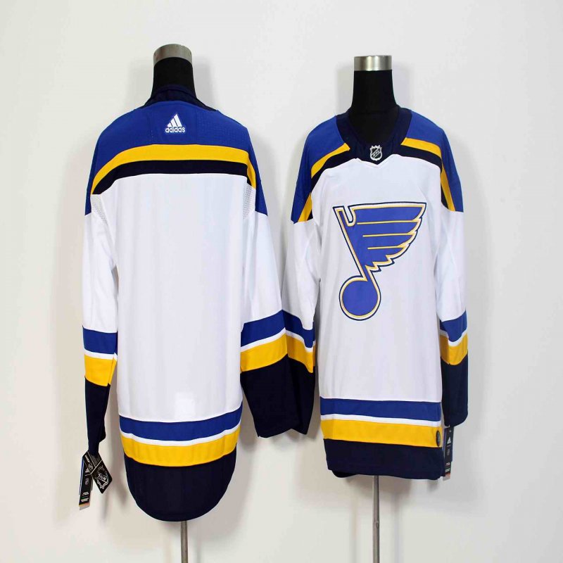 Men's St. Louis Blues White Stitched NHL Jersey