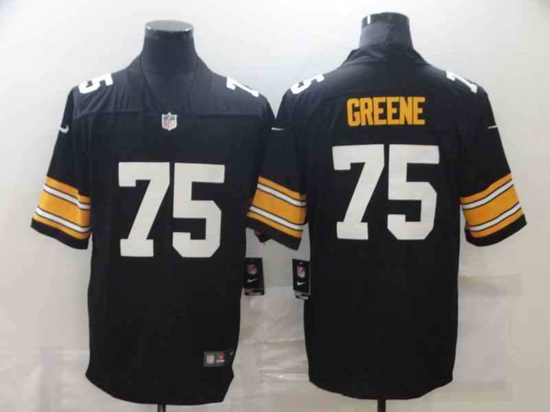 Men's Pittsburgh Steelers #75 Joe Greene Black Vapor Untouchable Limited Stitched Jersey