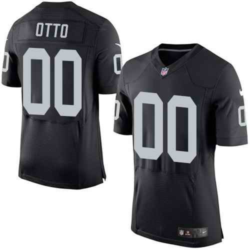 Nike Raiders #00 Jim Otto Black Team Color Men's Stitched NFL New Elite Jersey