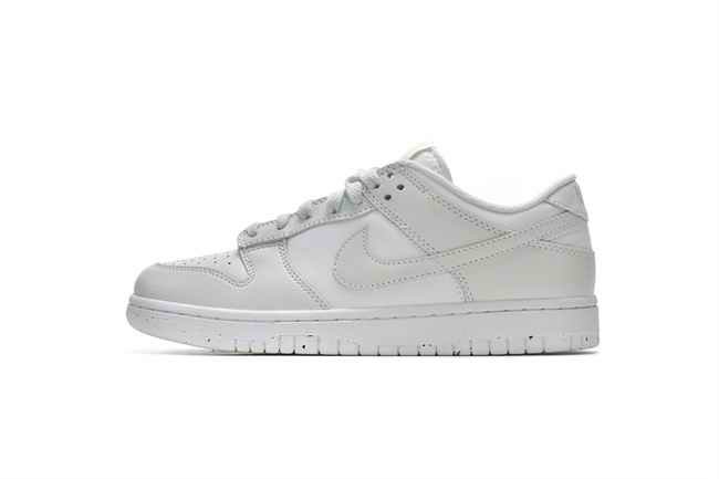 Men's Dunk Low White Shoes 0351