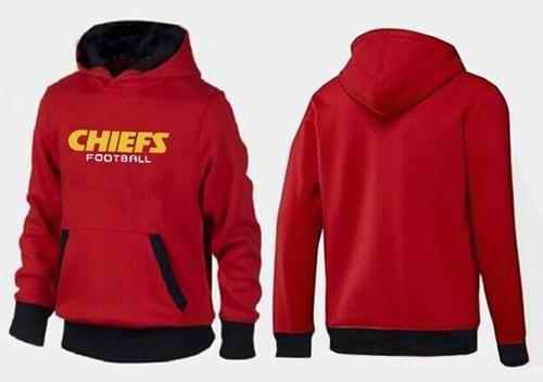 Kansas City Chiefs English Version Pullover Hoodie Red & Black