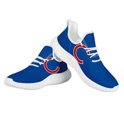 Men's Chicago Cubs Mesh Knit Sneakers/Shoes 010