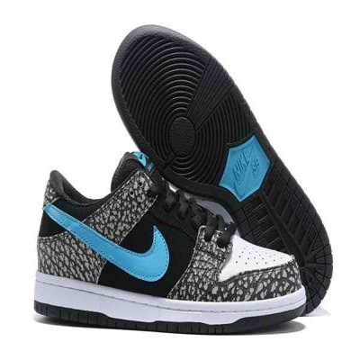 Women's Dunk Low SB Black/White Shoes 0163