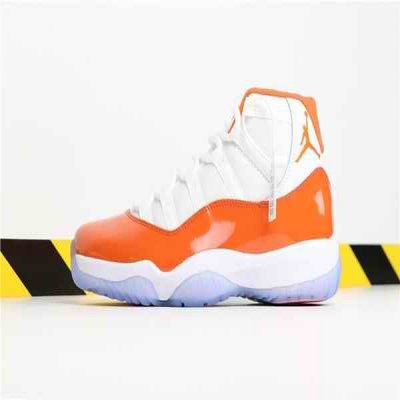 Men's Running weapon Air Jordan 11 Orange Shoes 070