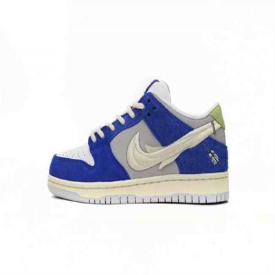 Men's Dunk Low Royal/White/Grey Shoes 0381