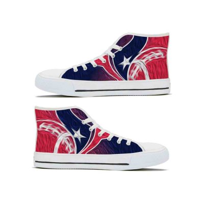 Women's Houston Texans High Top Canvas Sneakers 001