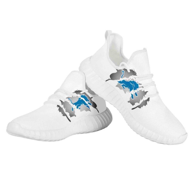 Women's Detroit Lions Mesh Knit Sneakers/Shoes 008