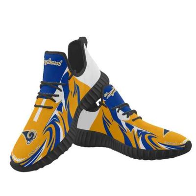 Men's Los Angeles Rams Mesh Knit Sneakers/Shoes 008