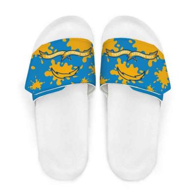 Men's Los Angeles Chargers Beach Adjustable Slides Non-Slip Slippers/Sandals/Shoes 002