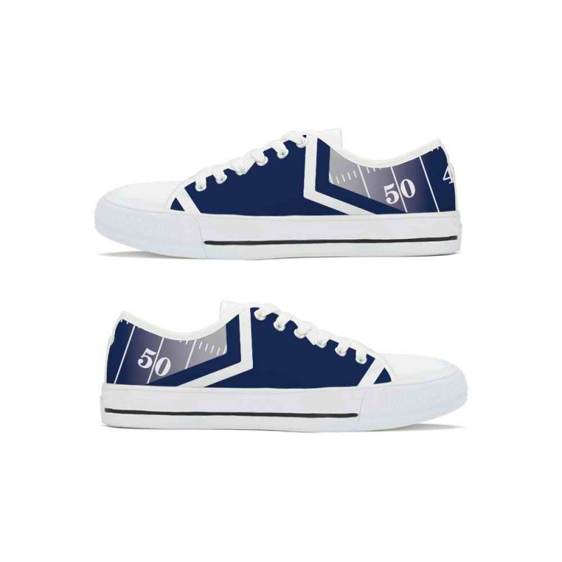 Men's Dallas Cowboys Low Top Canvas Sneakers 003