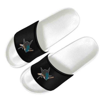 Women's San Jose Sharks Flip Flops 001