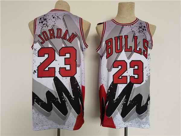 Men's Chicago Bulls #23 Michael Jordan Throwback basketball Jersey