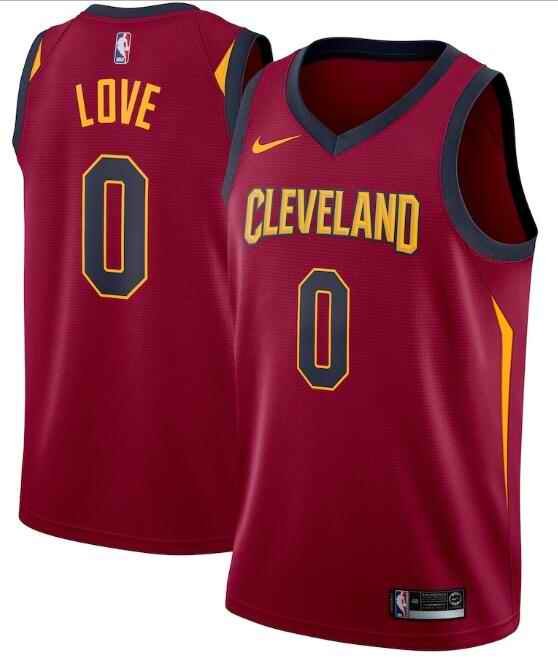 Men's Cleveland Cavaliers #0 Kevin Love Red Icon Edition Swingman Stitched Jersey