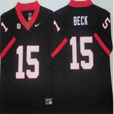 Georgia Bulldogs #15 Carson Beck Black 2024 F.U.S.E Stitched Jersey