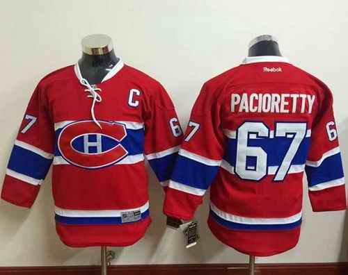 Canadiens #67 Max Pacioretty Red Stitched Youth NHL Jersey