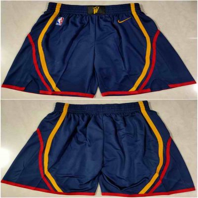 Men's Golden State Warriors Navy Shorts (Run Small)