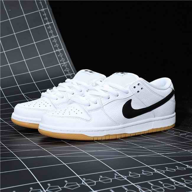 Men's Dunk Low White Shoes 0284