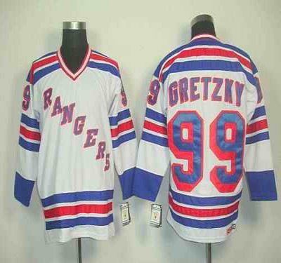 Rangers #99 Wayne Gretzky White CCM Road Stitched NHL Jersey