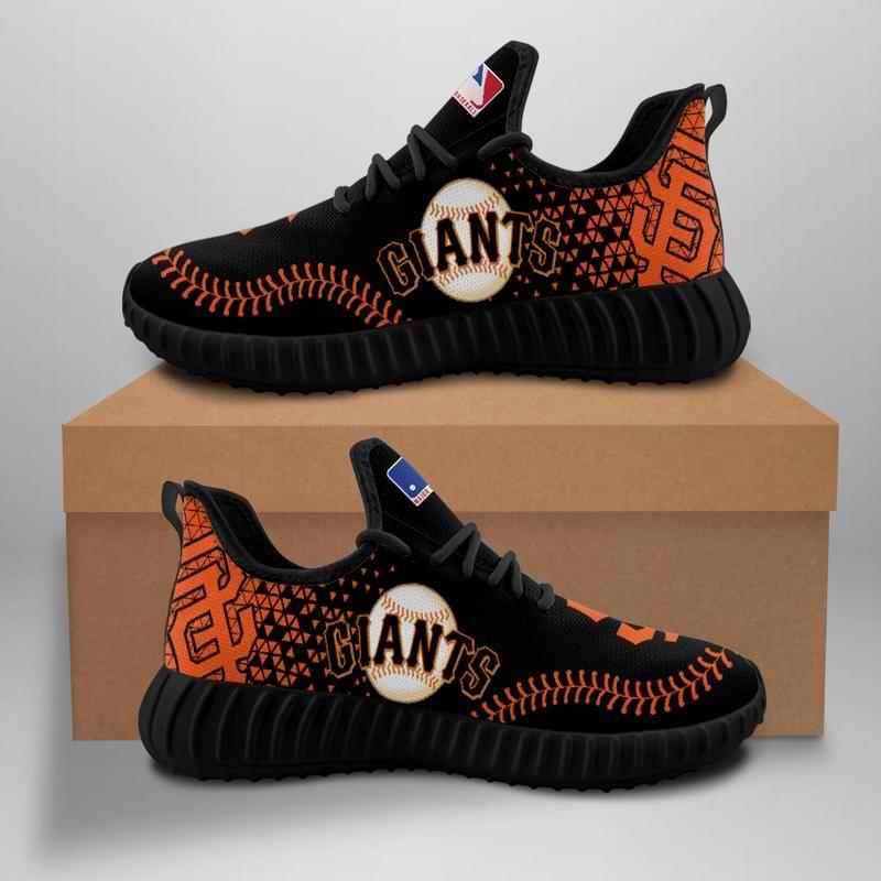 Men's San Francisco Giants Mesh Knit Sneakers/Shoes 005