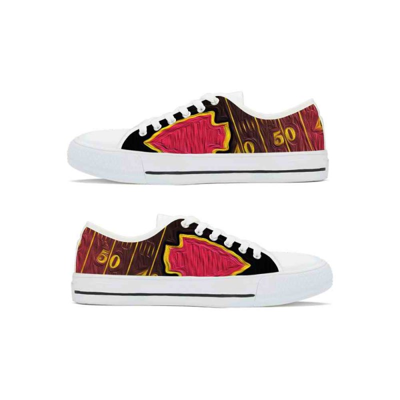 Men's Kansas City Chiefs Low Top Canvas Sneakers 001