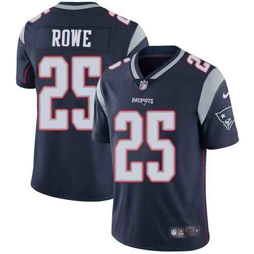 Men's New England Patriots #25 Eric Rowe Navy Blue Vapor Untouchable Limited Stitched NFL Jersey