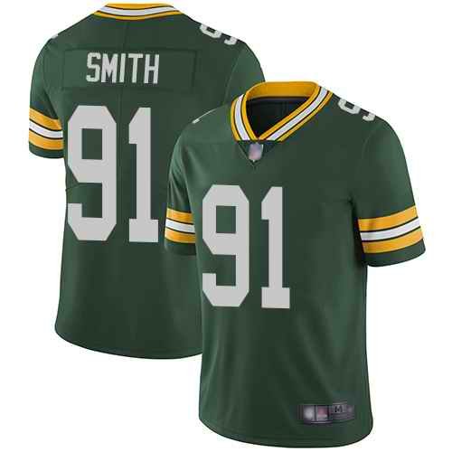 Men's Green Bay Packers #91 Preston Smith Green Vapor Untouchable Stitched NFL Limited Jersey