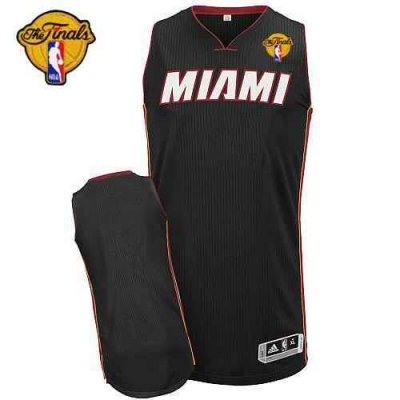 Revolution 30 Heat Blank Black Finals Patch Stitched NBA Jersey