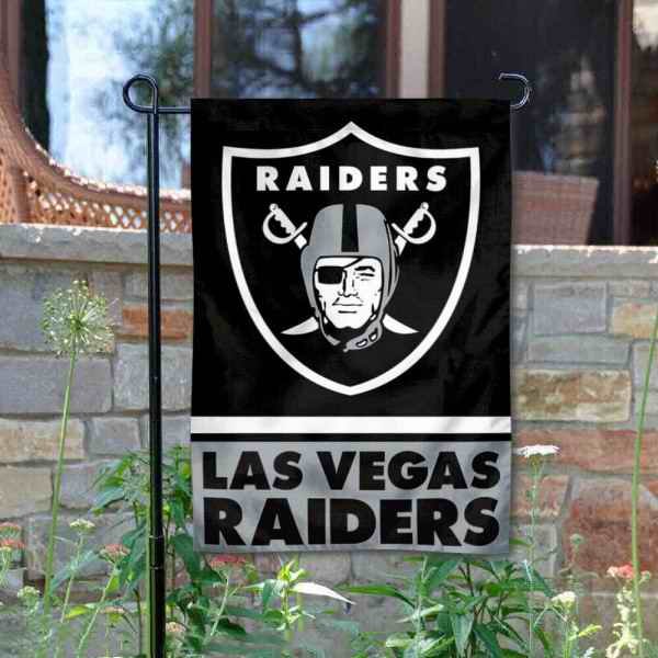 Las Vegas Raiders Double-Sided Garden Flag 002 (Pls check description for details)