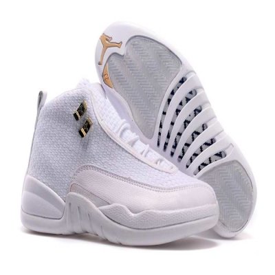 Running weapon Cheap Wholesale Nike Shoes Air Jordan 12 Future All White