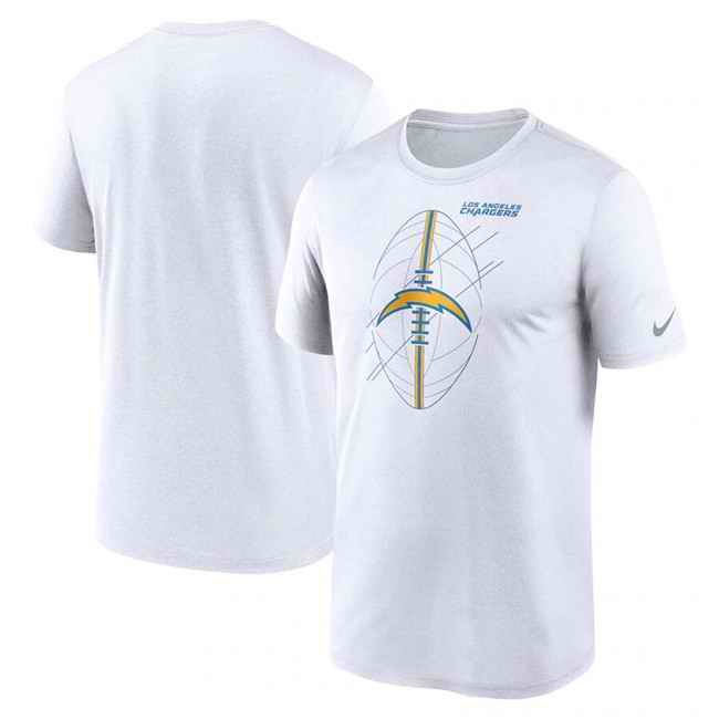 Men's Los Angeles Chargers White Legend Icon Performance T-Shirt